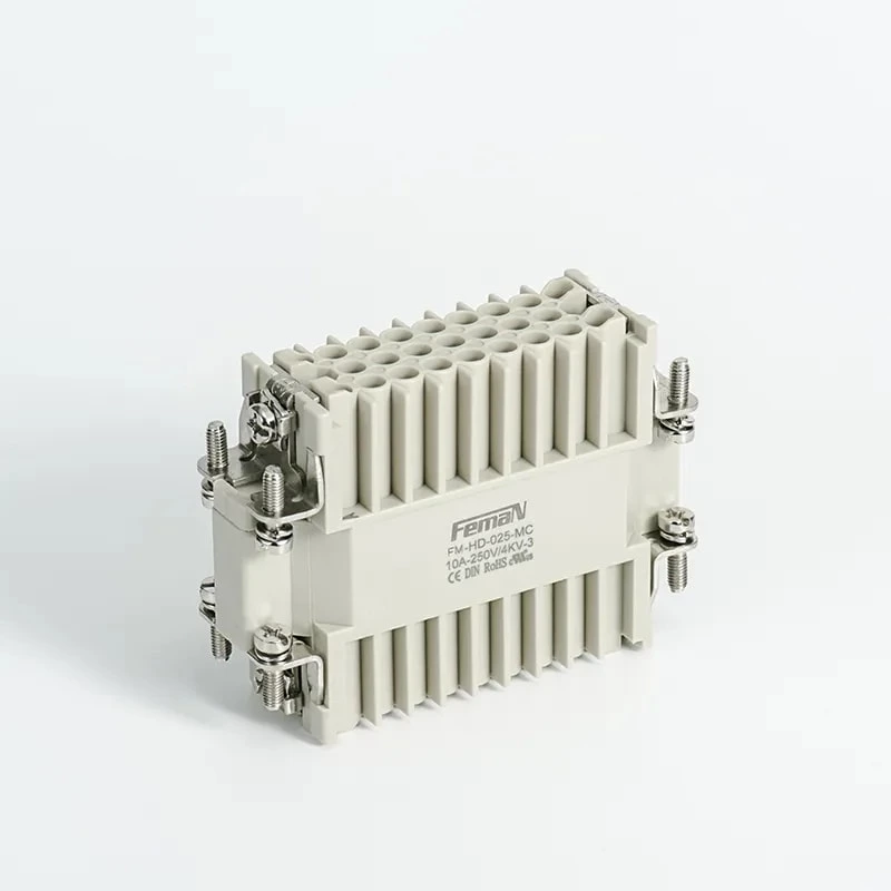 25pin Cold Pressed Heavy Duty Connector Male Docking Hd-025-m