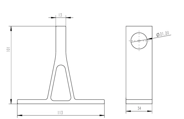 Aluminum Alloy Sm82 Tension And Suspension Anchor Bracket In Electrical Lines