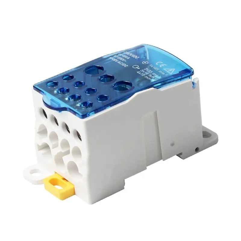 Flexible Combination 400a 690v Din Rail Ukk Terminal Block Brass Terminal Busbar With Cover