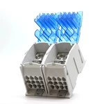 New Design Al Alloy Contact Ukk 630a High Current Din Rail Terminal Block