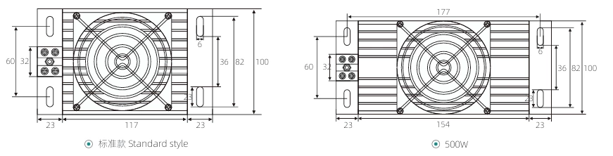 DJR-L150S aluminum alloy heater with fan, distribution cabinet heater, dehumidification inside the cabinet, PTC heating core