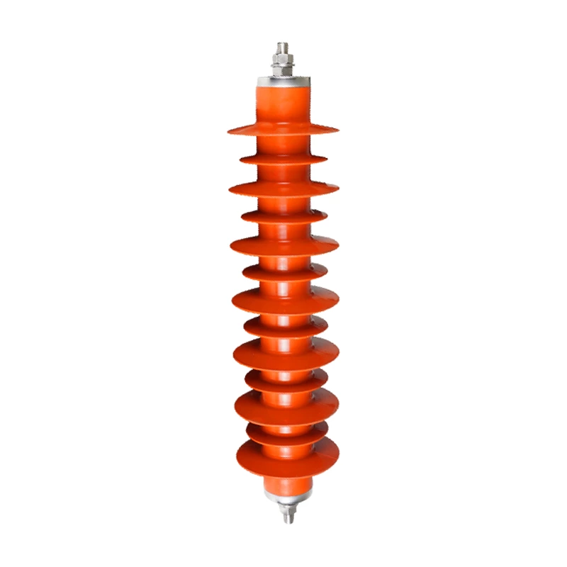 Suspended 35KV zinc oxide arrester HY5WX-51/134 with composite outer jacket, line type HY5WZ