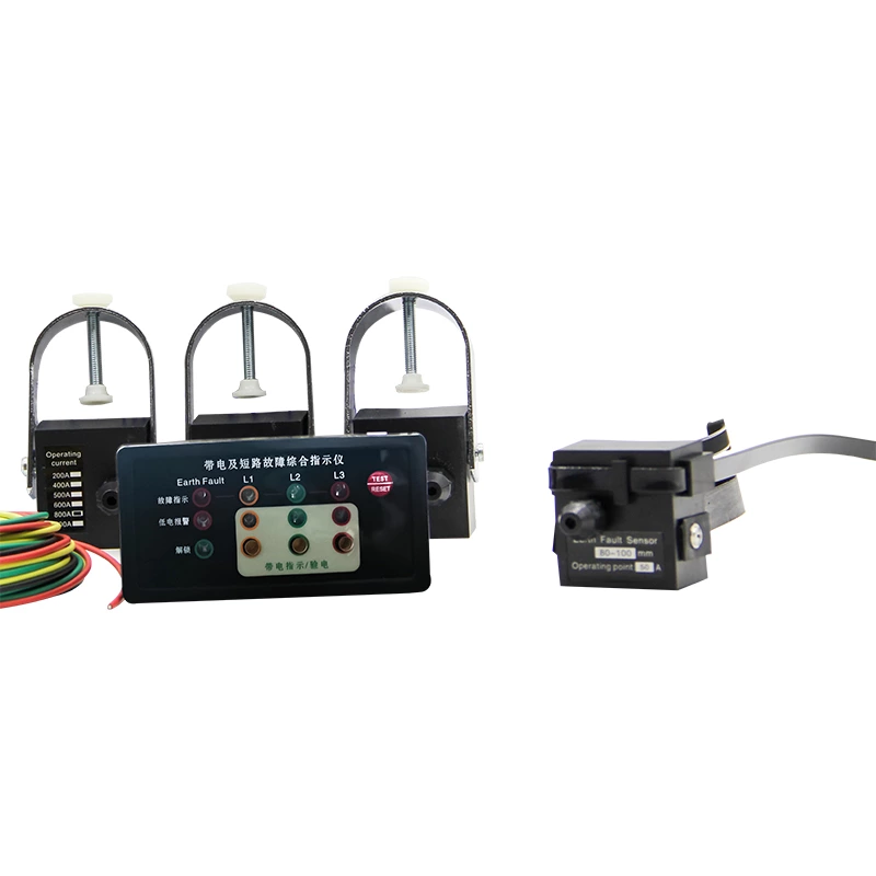 Line fault indicator EKL-4DXN with live comprehensive fault indication, designed for ground panel type high-voltage switchgear, featuring lockout function.