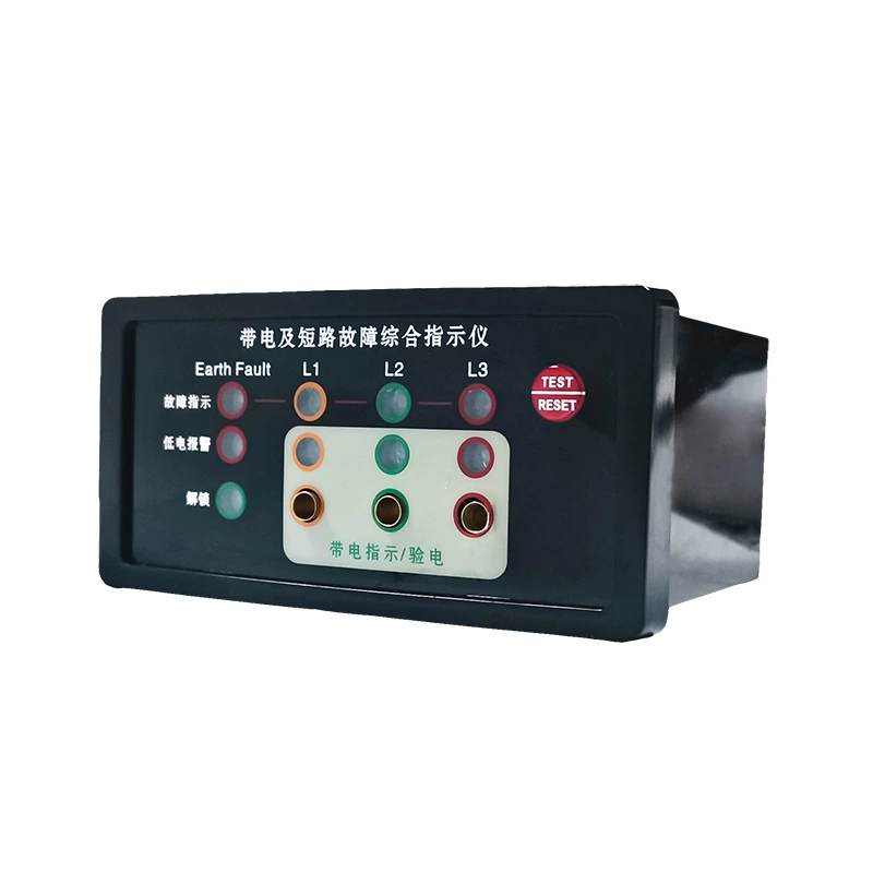 Line fault indicator EKL-4DXN with live comprehensive fault indication, designed for ground panel type high-voltage switchgear, featuring lockout function.