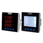 Three-phase digital current, voltage, and power combination multifunctional electrical meter, LCD energy digital network meter 485