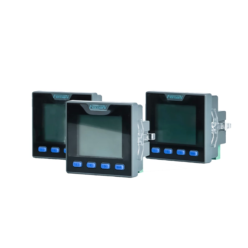 Three-phase digital current, voltage, and power combination multifunctional electrical meter, LCD energy digital network meter 485