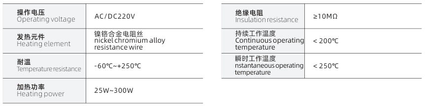 JRD-G silicone rubber heater, 25~300W silicone rubber heater, electrical cabinet heating, ultra-thin heating sheet
