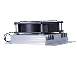 Aluminum alloy heater with fan, power range 25-200W, PTC temperature control cabinet, constant temperature dehumidification, moisture-proof, anti-condensation, 500W