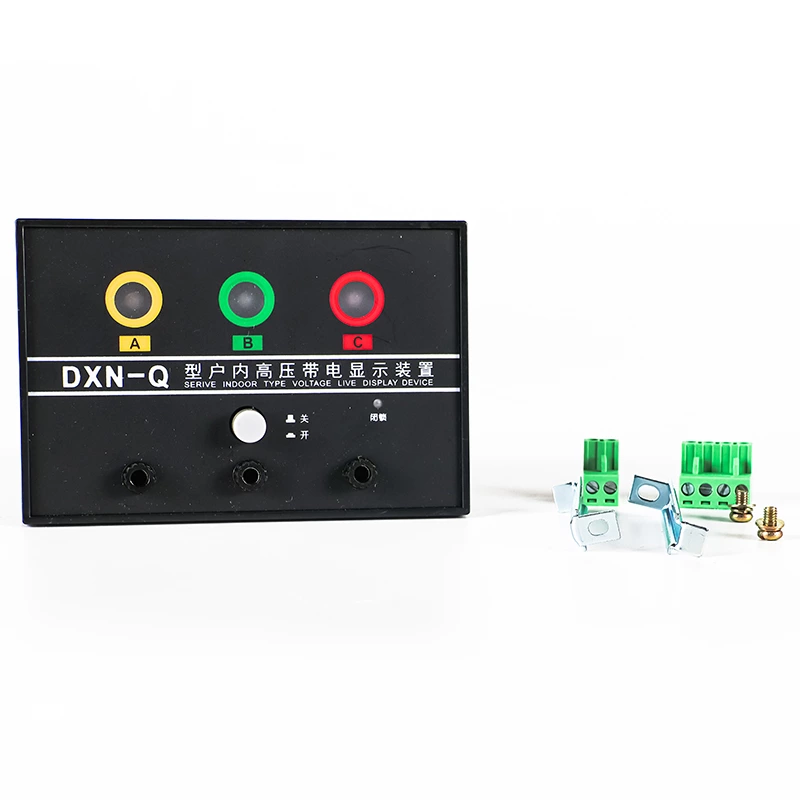 Indoor high-voltage live display indicator DXN-Q/T with phase comparison and lockout type, indicating device for 6-40KV high-voltage switchgear