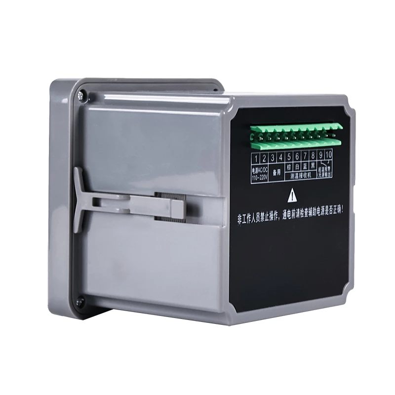 Smart wireless temperature monitoring device, wireless temperature receiver for high and low voltage switchgear, power online monitoring