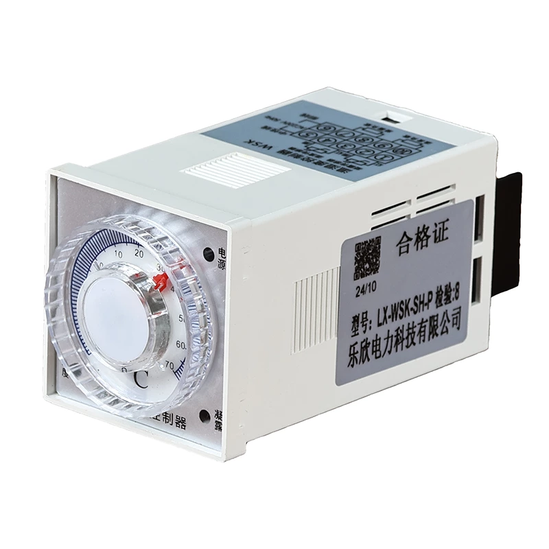 WSK-P rotary temperature and humidity controller, fully automatic heating and cooling switch, dehumidification and anti-condensation for distribution cabinets.