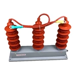 Three-column 35KV high-voltage three-phase combined overvoltage protector TBP-B-35KV combined arrester