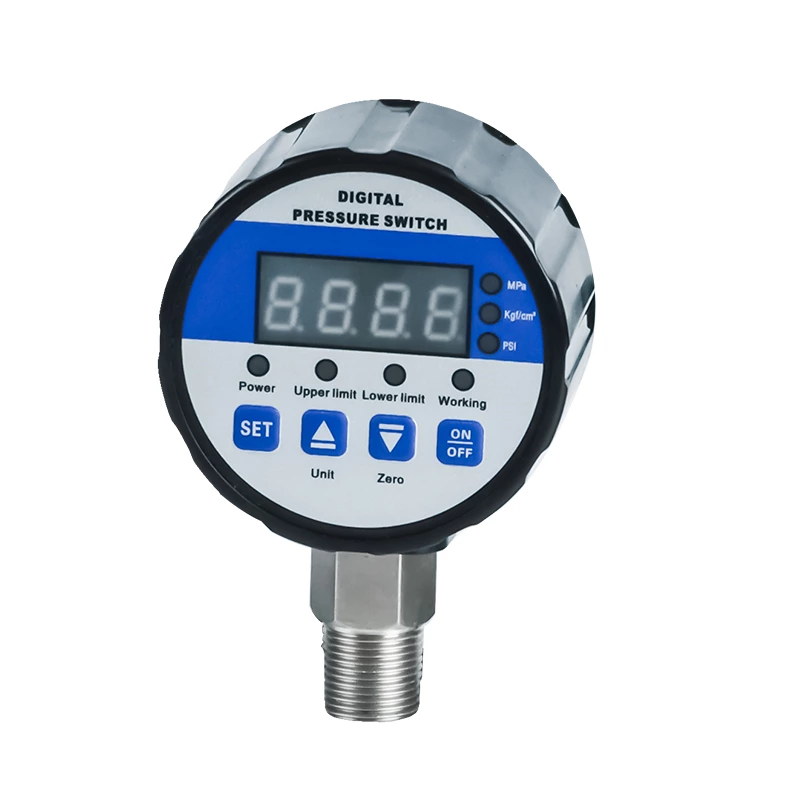 Intelligent digital display pressure controller hydraulic pneumatic oil pressure vacuum electrical contact pressure gauge - 0.1~60MPa