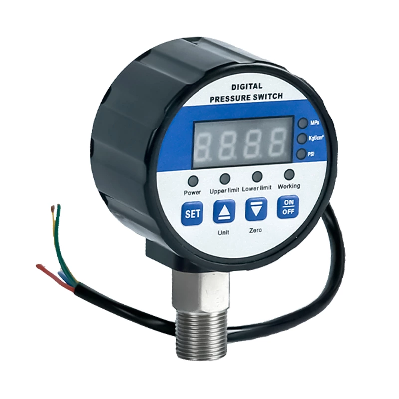 Intelligent digital display pressure controller hydraulic pneumatic oil pressure vacuum electrical contact pressure gauge - 0.1~60MPa