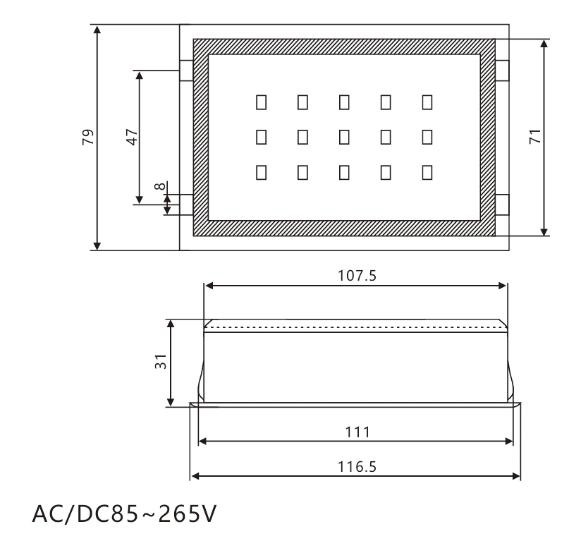 LED instrument room lighting, switchgear interior light, high brightness energy-saving