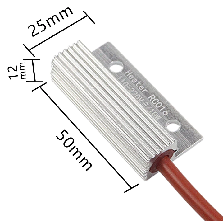 Small semiconductor heater RC016 PTC distribution cabinet constant temperature dehumidification moisture-proof dew prevention