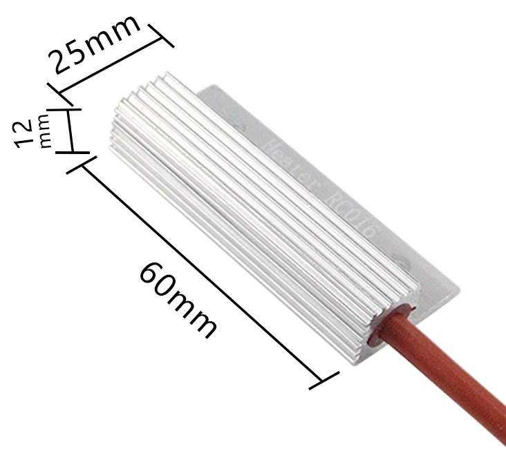 Small semiconductor heater RC016 PTC distribution cabinet constant temperature dehumidification moisture-proof dew prevention