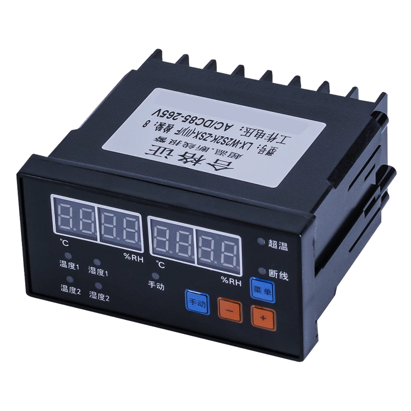 Temperature and humidity monitor WSK-ZSX-II embedded digital intelligent automatic temperature and humidity controller industrial relay temperature control instrument switch single channel dual channel