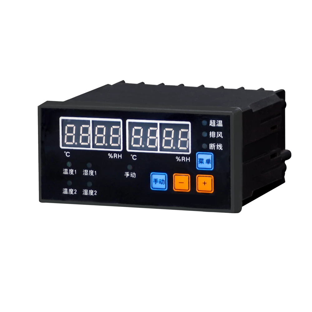 Temperature and humidity monitor WSK-ZSX-II embedded digital intelligent automatic temperature and humidity controller industrial relay temperature control instrument switch single channel dual channel