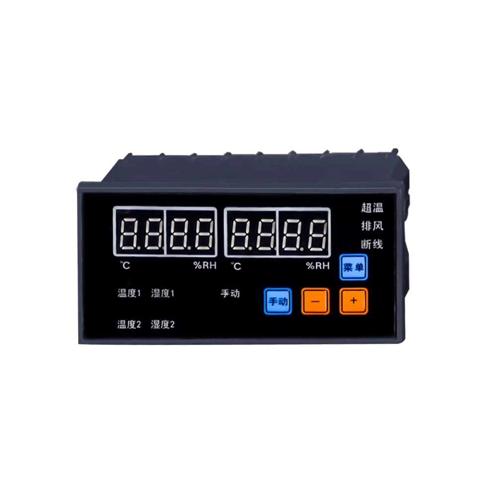 Temperature and humidity monitor WSK-ZSX-II embedded digital intelligent automatic temperature and humidity controller industrial relay temperature control instrument switch single channel dual channel